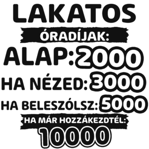 Lakatos óradíjak